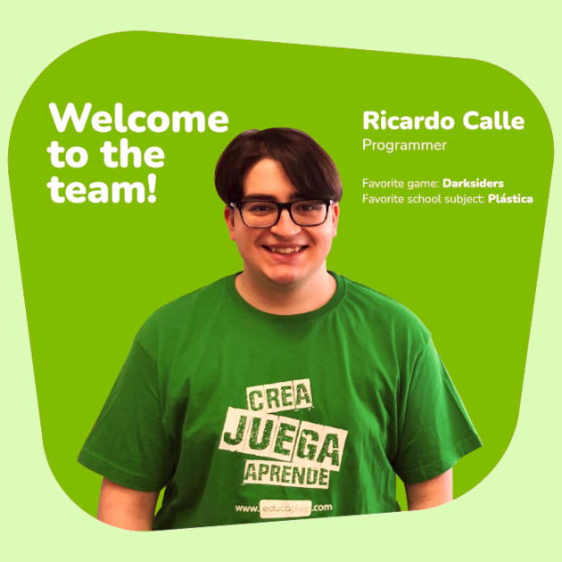 Welcome to the team! Ricardo Calle. Programmer. Favorite game: Darksiders. Favorite school subject: Plastics